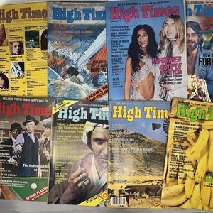High Times Magazine Lot Of 8 All 1978, Cher Renewable Energy Keith Richards